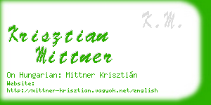 krisztian mittner business card